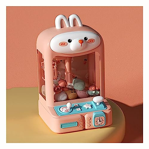 Alacritua Machine à Pinces pour Enfants Machine Attrape Bonbon avec Lumières Et Musique Machine Attrape Bonbon Candy Grabber Cadeaux pour Filles à Partir De 8 Ans,Rabbit