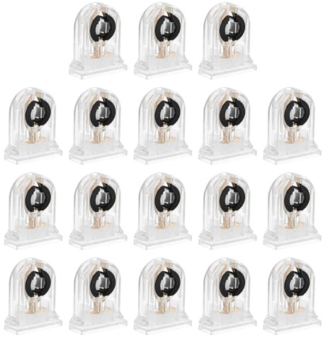PATIKIL T8 Leuchtstofflampenhalter, 18er Pack G13 Lampensockel, 36x30x12mm | LED Leuchtstoffröhrenfassung 500V Nicht geschalteter Dreh-Typ Lampenhalter Ersatz