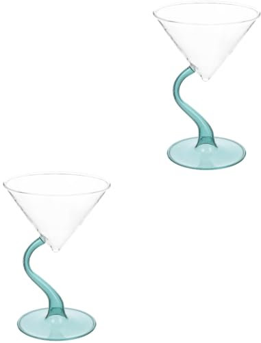 Ciieeo 2 Piezas copa de helado de vidrio taza copas de helado hielo vasos de vidrio helados mini vasos de helado copa de coctel bebidas plato de postre disco tazón de helado