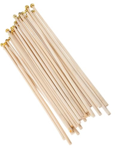 Yardwe Hand Waving Flag Flagpole 50pcs Mini Flag Hand Held Flag Poles Wood Small Mini Stick Flag Pole USA Flag Rod Replacements For Party Decorations Supplies 50cm