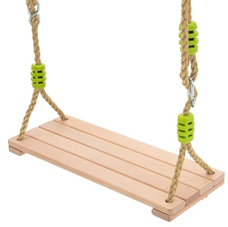 TP Toys Schaukel aus FSC-Holz – umweltfreundlich, robust, höhenverstellbar, 190 – 250 cm, für Garten