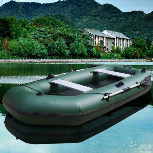 GALPBBCADE Schlauchboot Freizeit Verdicktes PVC Aufblasbarer Kajak für 1-5 Personen Ruderboot Angelboot Freizeitboot Aufblasboot Boot Luftkajak Kanu,A,330 * 140cm