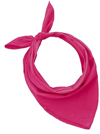 JOPHY & CO. Lot de 3, 5, 10 bandanas 100% coton pour femme, homme, enfant, couleur unie et/ou motif paisley, cod.A644