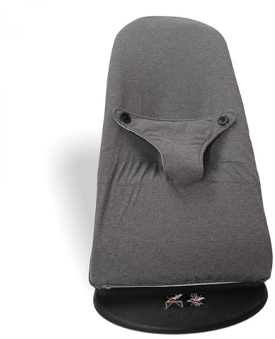 Hypoallergener, superweicher und atmungsaktiver Baumwollbezug für BabyBjörn ® Balance, Soft und Bliss Hängematte (Anthrazit)