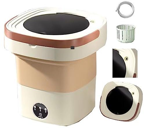 Machine à Laver Portable, Mini Machine à Laver Pliable, Grande capacité de 15 l, pour Le Camping, Les Camping-Cars, Les Voyages, Les Petits espaces, légère et Facile à Transporter (Couleur :