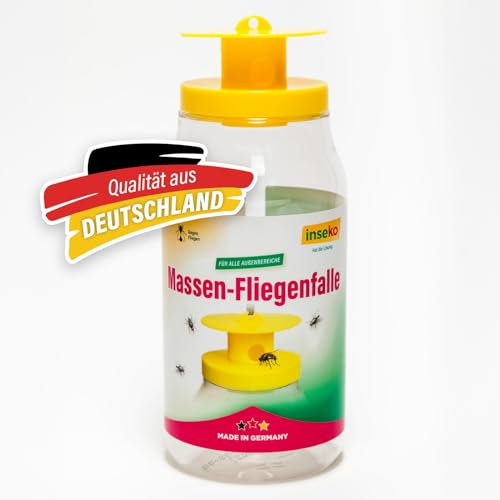 inseko Massen-Fliegenfalle I Fliegenfalle mit Lockstoff für alle Außenbereiche