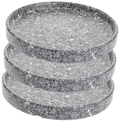 BESPORTBLE Blumentopf Untersetzer Keramik Rund 11,5cm Pflanztopf Tropfschale Gartentopf Tray Innen Außen 3 Stück