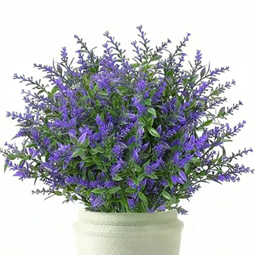 12 Kunstblumen Outdoor Wetterfest 37 cm Künstliche Blumen für Draußen