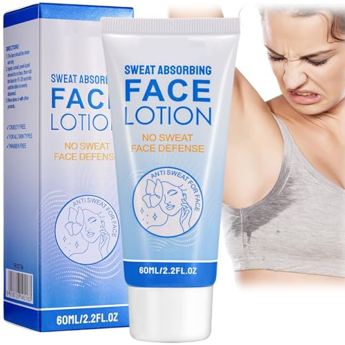Sweat Absorbing Face Lotion,Antiperspirant Lotion for Face,Face Saver Sweat Gel,Stop Face Sweating Cream,Underarm Body Antiperspirant Deodorant Cream,Excess Body Sweating and Anti Sweat Face Cream
