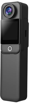 C300 Pocket Action Camera 4K/30FPS Batteria lunga Stabilizzazione GIROCOLARE a 6 assi 5G WiFi Webcam remota Sport DV Shooting Cam(C300 Black)