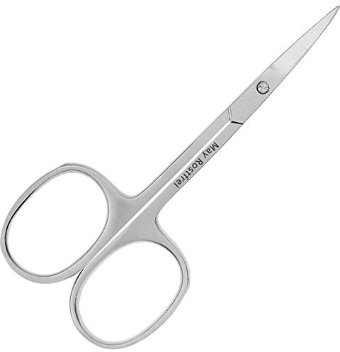 Tijera pieles para zurdos - Corte curvo - Acero inoxidable