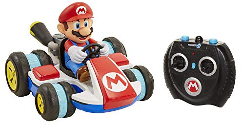 Nintendo Super Mario – Radio Control Mario Kart con Modo Antigravedad – El Coche Realiza Acrobacias, Derrapes, Trucos y Giros 360 Grados – Tiene un Alcance de hasta 30 Metros