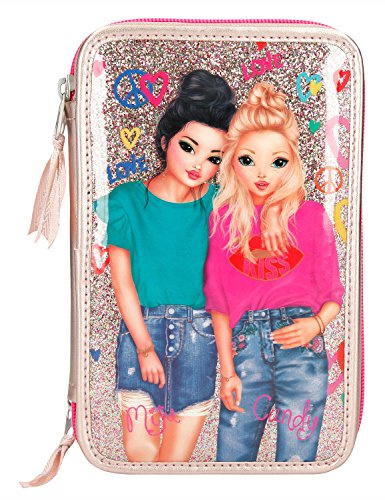 Depesche 8273 - TOPModel Friends Federtasche 3 fach, gold, ca. 20 x 13 x 7 cm