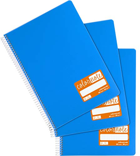 Grafoplás 98525930 Schulheft, Militär, A4, Einband aus Polypropylen, blau, FSC-zertifiziert, Serie ColorNote