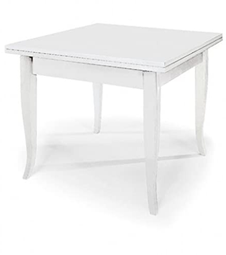 Mar.c.a. Design - Antiker Vintage-Schreibtisch aus dunklem Pappelholz, Shabby Chic, Möbel Arte Povera Made in Italy - Maße 85 x 49 x 79 cm