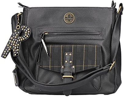 Rieker H1340-00 Handtasche Kunstleder Damen in schwarz - Gr. S