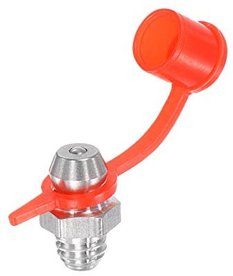 sourcing map 2Pcs Métrique 316 Acier Inox Droit Graisse Raccord M6 x 1mm Filetage Hydraulique Graisse Montage Accèsoires