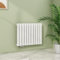 S'AFIELINA Heizkörper Flach Paneelheizkörper 630x850mm Einlagig Weiß Seitenanschluss Heizung Flachheizkörper Horizontal 618 Watt