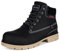 Botas de otoño Hombre Mujer Botines Planas Invierno Confortables Impermeables Senderismo Zapatos Outdoor, Tinta Negro sin Pelo, 39 EU