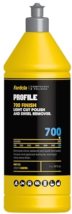 Farécla Profile 700 Finish Light Cut Politur 1L (PRF112) - Feinpolitur für Gelcoat, Farben und Lacke, beseitigt Wirbel und Hologramme, VOC-frei, leicht abwischbar, ideal für große Flächen und weiche