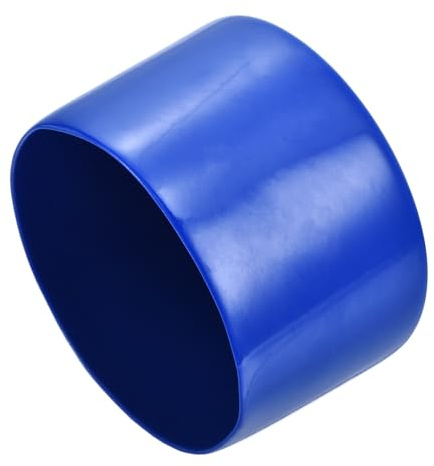 QUARKZMAN 4 Stück Gummi Endkappen 80mm ID Gummikappen, Rohrstopfen Rund Pfostenkappe Zaunpfosten Stuhlbeinkappen Fußkappen Verschlusskappe Gleiter für Tischbeine Möbelfüße, Blau