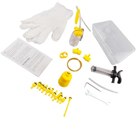 BESPORTBLE 1set Brake Oil Bleed Kit for Mountain Bikes Disc Brake Oil Refill Tool Compatible and Easy to Use