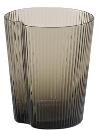 Zafferano Set di 6 bicchieri colorati scanalati, 335 ml, impilabili, lavabili in lavastoviglie