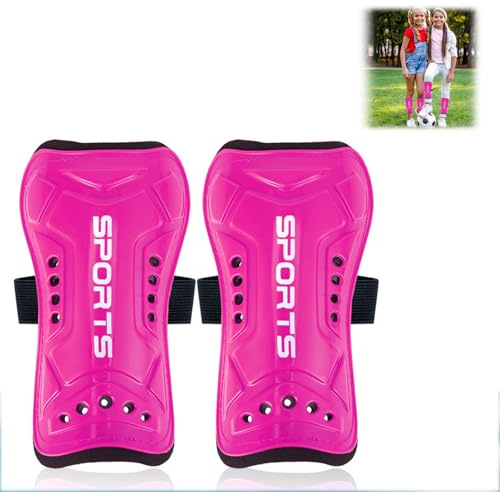Cfcyhla Kids Shin Pads,Youth Football Shin Pads,Kids Childrens Teens Shin Guard Football Ankle Protection, Lightweight Design, Breathable, Non Slip Straps, for Boys and Girls