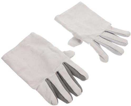 Genérico Guantes de Trabajo Resistentes al Aceite y Desgaste Guantes de Piel de Vacuno Compuestos Doble Capa de Lona Gruesa Protección Laboral para Soldadura y Color Color Aleatorio