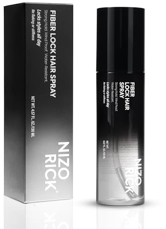 NIZORICK Hair Fibre Spray 130 ml,Hair Setting Spray for Hair Fibres, Firm Hold,Windproof & Sweat Proof