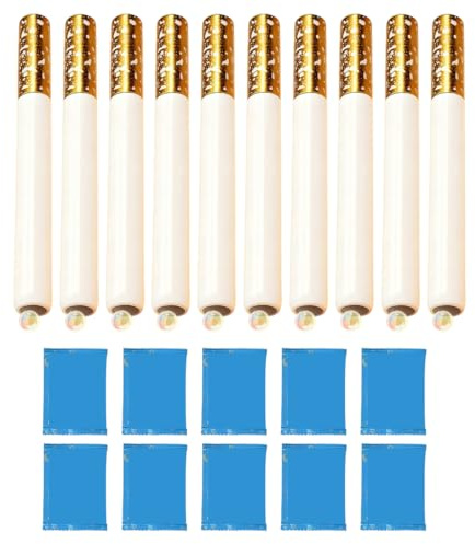 10 Pièces Zigarette Bulles De Savon, Bulle De Savon, Mini Tubes De Bulles De Savon-Bâtons À Bulles,Jouets À Bulles Pour Anniversaire D'Enfant Mariage Halloween Noël Et Jeux Exterieur(B)