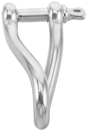 Milisten Marine 10mm Stainless Steel Twist Clevis Shackle Swivel Screw Pin Anchor Hook for Boat Sailing Wire Ropes, Marine Handling Hardware for Sailboats and Lifting Applications