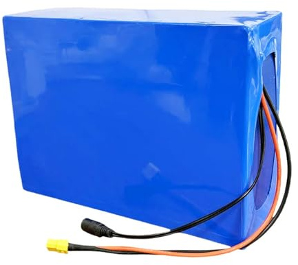 72V 60Ah Batería para Bicicleta Eléctrica Batería De Alta Potencia 20S4P E-Bike Batería Batería Impermeable PVC con Cargador Gran capacidad para 250W-1200W Motores 72V 60Ah,Bullet+SM