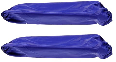 VILLCASE Waterproof Pvc Arm Sleeves for Cooking and Kitchen Use, Reusable Oilproof Sleeve Protectors with Air Permeable and Quick-dry Features, 1 Pair Blue Oversleeves for Forearm