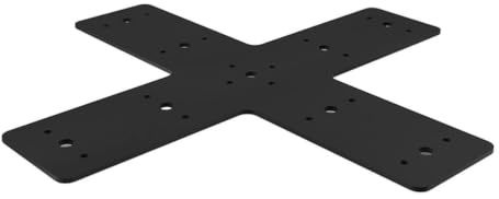 LIGHTAOTAO Piastra Nero a Forma di Croce di Riparazione in Acciaio Inossidabile Resistente alla Ruggine per Rinforzo Travi per Design e Costruzione