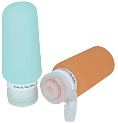 Travelon Set of 2 Smart Tubes, 3 Ounce, Orange/Blue, One Size