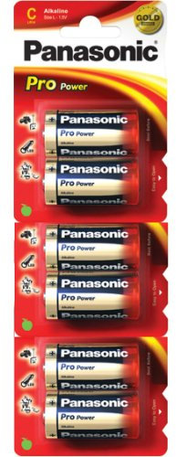 Panasonic Pro Power Gold LR14PPG - Pilas alcalinas C, Paquete de 6 (LR14, MN1400, AM2)