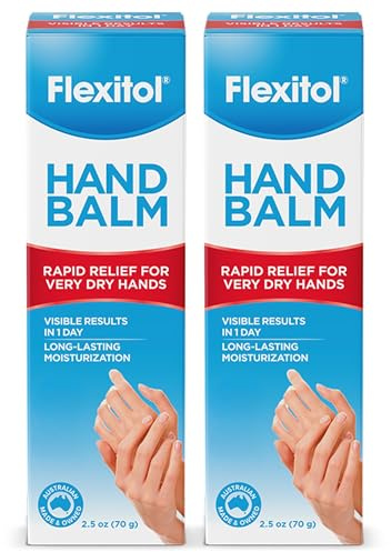 Flexitol Hand Balm Two Pack, Intensive Relief Cream for Dry, Cracked Hands, Non-Greasy Hydration, 2 oz Tube