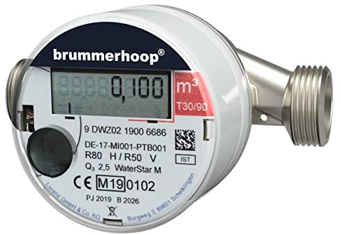 Funk Warmwasserzähler Waterstar M-ETH Q3:2,5 DN15 wireless M-Bus OMS (110 mm); Eichung 2026 gültig bis 2031