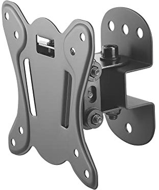 Perfect Wandhalterung für Monitore und Bildschirme (13-27 Zoll), neigbar, schwenkbar, VESA 100x100, schwarz