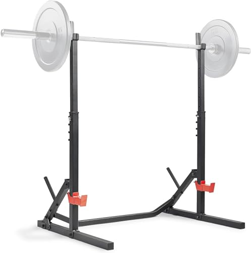 Sunny Health & Fitness Multifunktionale verstellbare Bankdrück-Squat Rack - SF-XF922011