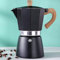 Moka Vaso, Caffettiera Italiana 6 tazze/10 oz Piano Cottura Macchina per Caffè Espresso Piano Cottura da Campeggio Manuale Macchina per Caffè Cubano Macchina per Caffè Espresso Italiano Greca(Nero)