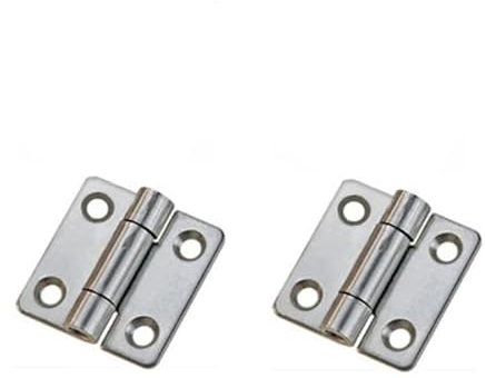 Bisagras de puerta Bisagras de tope 2 piezas de acero inoxidable Amortiguación y parada opcional Bisagras de dispositivo de posicionamiento de par 4 x 4 cm (0,5 Nm)