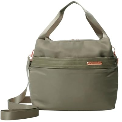 TOTTO - Bolsa Térmica Porta Alimentos 9 L, Modelo Birmana, 24 x 24 x 17 cm, Bolsa Comida Trabajo, Gran Capacidad, Asa de Mano, Correa Ajustable y Extraíble, Fácil de Limpiar, Color Desert Taupe