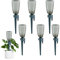 6 piezas de dispositivos de riego de planta automática con botellas de 500 ml de 500 ml, sistema de riego por goteo con válvula de liberación lenta ajustable para plantas interiores y exteriores