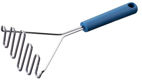 Fackelmann Presse-purée Essential en acier inoxydable – Ustensile de cuisine robuste pour écraser parfaitement les pommes de terre et les légumes