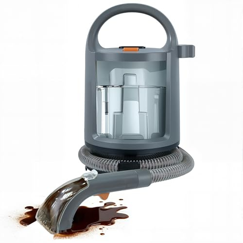 Dispositivo di pulizia per tappezzeria, 400 W, 12 kPa, aspirapolvere portatile con sistema a 2 serbatoi, detergente per tappeti e smacchiatori per divano, tappeti, auto, letto e tappetini