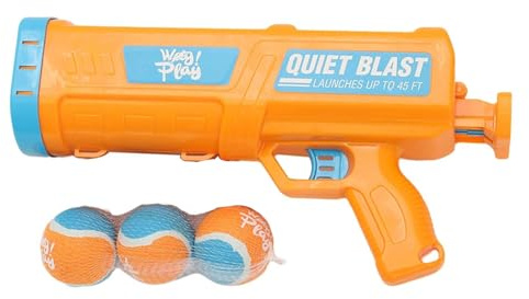 Ballwerfer für Hunde mit erweiterter Wurffähigkeit, Welpenspielzeug, ergonomischer Griff und berührungslose Bedienung, Hundetraining, Ballwerfer