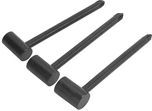 BONKZEBU Gitarrenstangenschlüssel, Hochwertiges Eisen, 3-teiliges Werkzeug für Folk-/E-Gitarren-DIY-Teile, für //Jackson/, Einstell-Reparaturwerkzeug für Gitarrenhals, mit Schraubendreher-Ende für