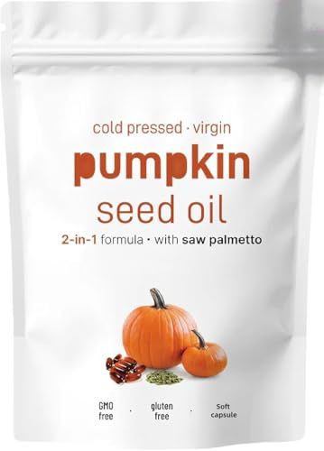 Pumpkin Seed Oil & Saw Palmetto - Softgels | Supports Hair, Urinary, Bladder and Prostate Health